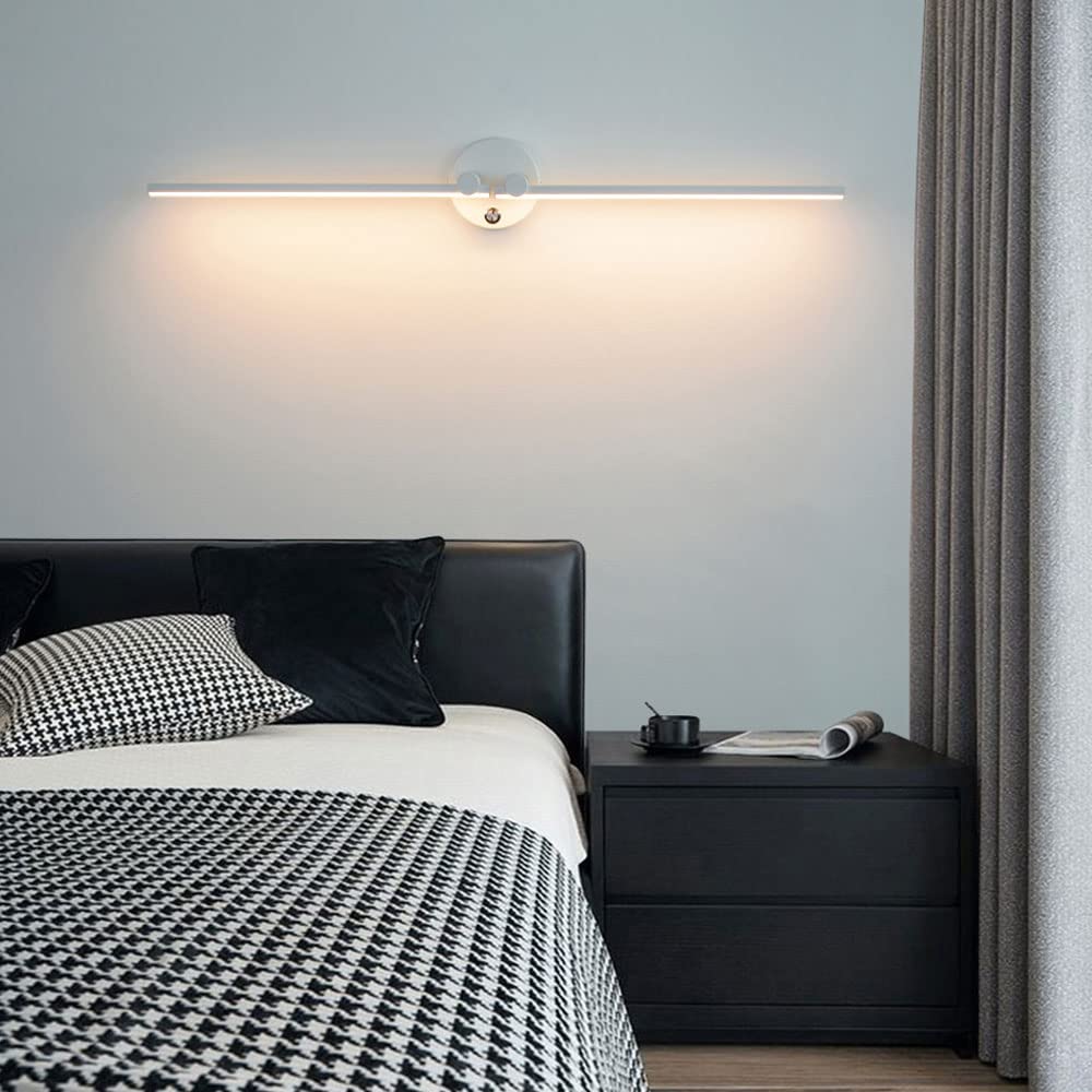 Siet LED-Schminkwandleuchte, verstellbare Wandleuchte, minimalistische Wandleuchte, Lange lineare Spiegelfrontleuchte, Moderne Wandhalterung für Wohnzimmer, Schlafzimmer, Nachttisch