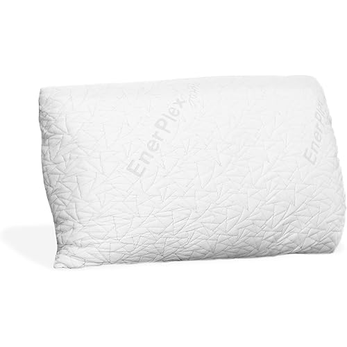 EnerPlex Memory Foam Pillows for Sleeping - King Cooling Pillow Adjustable w/ Removable Cover