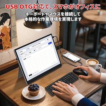 Amazon.co.jp: HAILESI モバイルモニター 12.3インチ 2.4K 2400x1600