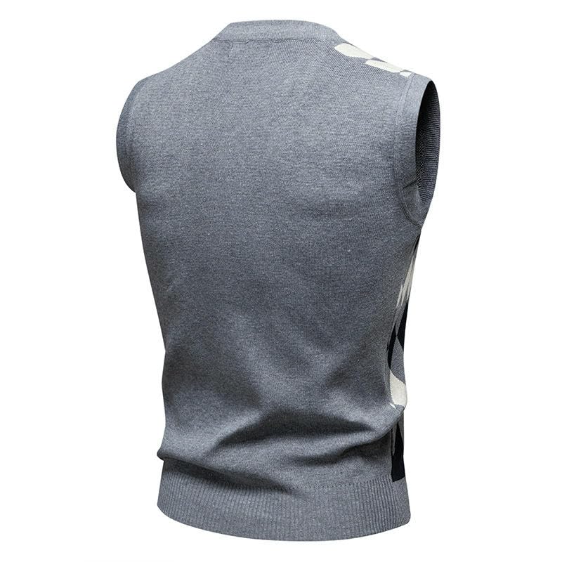 Pull homme décontracté col en V tricot chaud mode automne hiver - 5