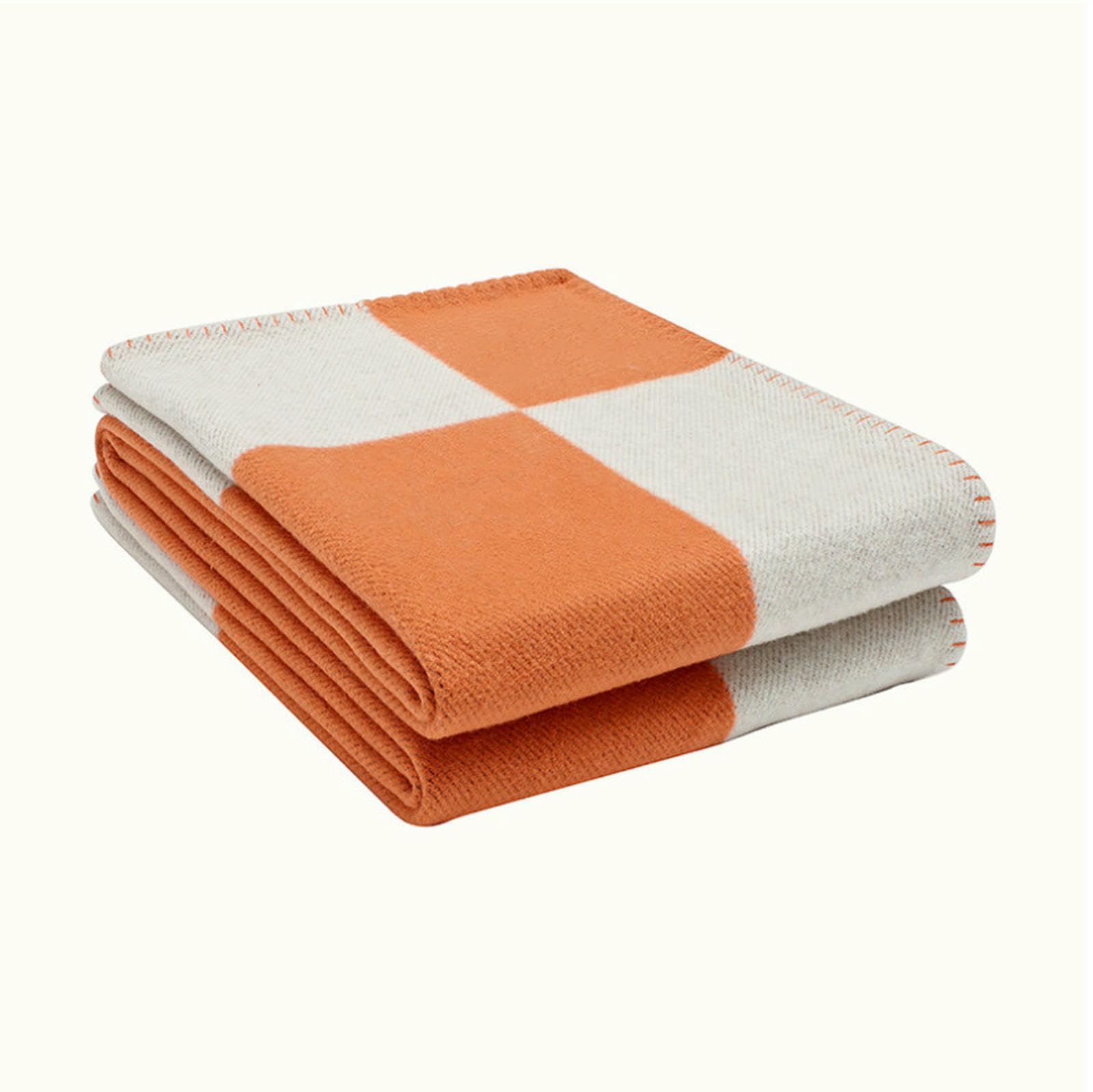 Coperte in Maglia Coperta Europea A Forma di H Europea, da Ufficio, Divano Moderna, del Condizionatore d'Aria-cachi-130 * 170 Cm