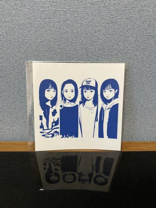 backsideworks  ステッカー 不機嫌な彼女black 4種セット backsideworks ステッカー 不機嫌な彼女black 4種セット