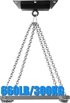 Luwint Ceiling Mount Punching Bag Hanger, Heavy Duty Ceiling Bracket Hook for Heavy Bag, Swing, Hoop, Pulleys and Harness, 660lbs