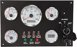 Tableau De Bord Bateau,Panneau D'Instrument De Bateau,Panneau D'Instrument De Tableau De Bord De Moteur Avec Vite Moteur Prion De u D'Huile Affice De Température D