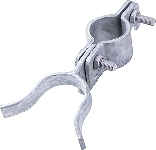 1-3/8" x 1-3/8" Chain Link Fence Gate Latch, Galvanized Fence Fork Latch Lock Wall Mount with Hole for Padlock