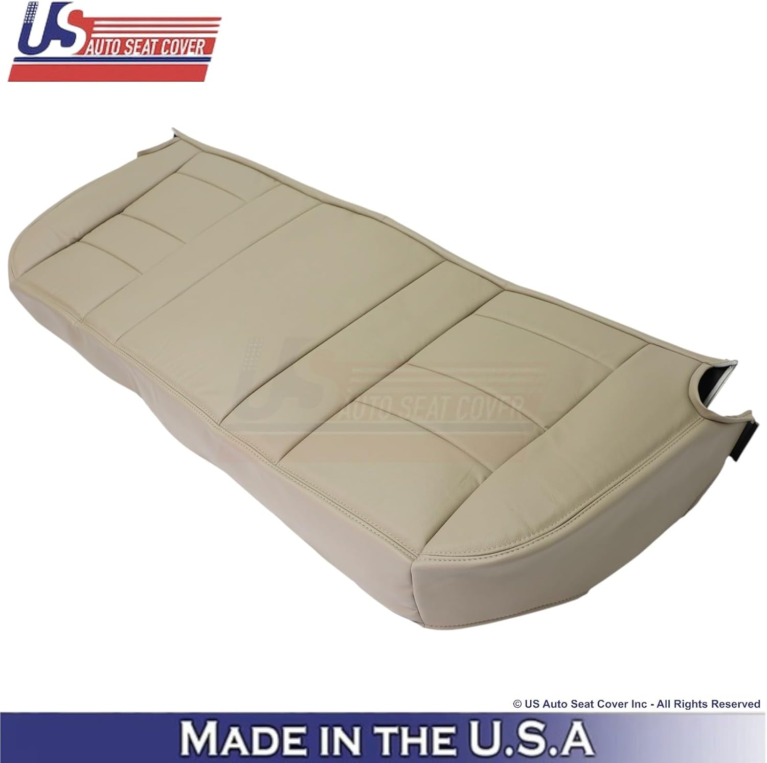 2003-2004 fits Ford F250 F350 Lariat Leatherette Rear Bench OEM Seat Covers Tan