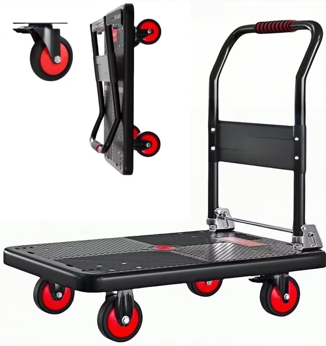 Amazon.co.jp: TUIYIDUO 台車 折りたたみ 手押し平台車 90x60CM 耐荷重
