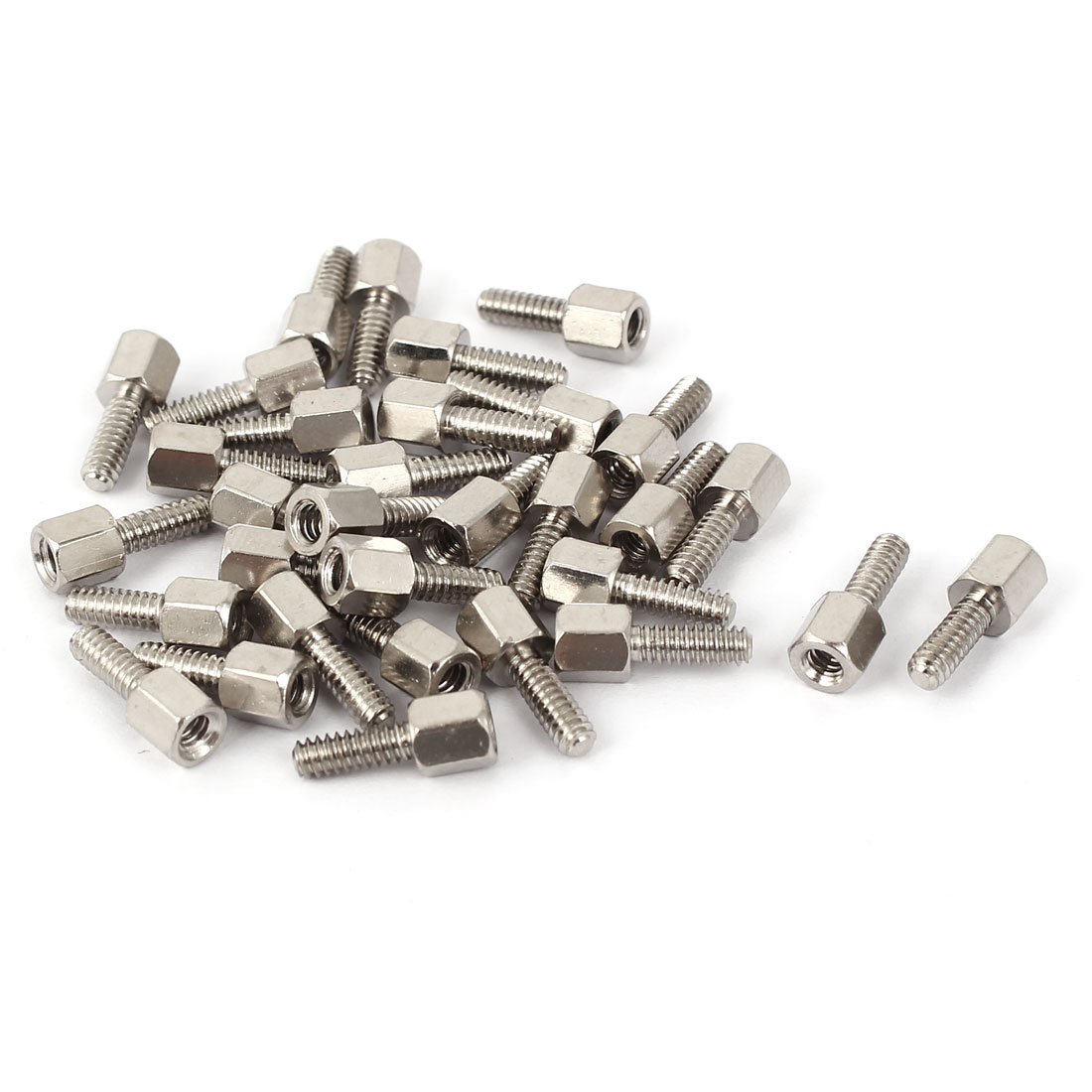M4 x 60 mm femmina filettato ottone esagonale, distanziatore per pilastro, dado 10 pezzi M4 x 60 mm femmina filettato ottone esagonale, distanziatore per pilastro, dado 10 pezzi