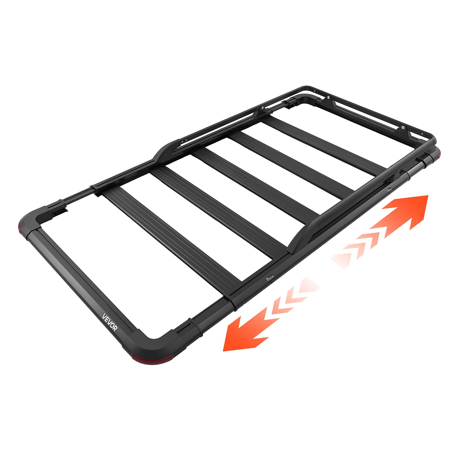 Photo 1 of VEVOR Roof Rack Cargo Basket, 64 x 39 x 4.53 in, Heavy Duty Roof Top Carrier Basket with Extension, 200 lbs Capacity, All-Weather Car Top Luggage Holder, Universal Fit for SUVs Trucks Vehicles Pickups