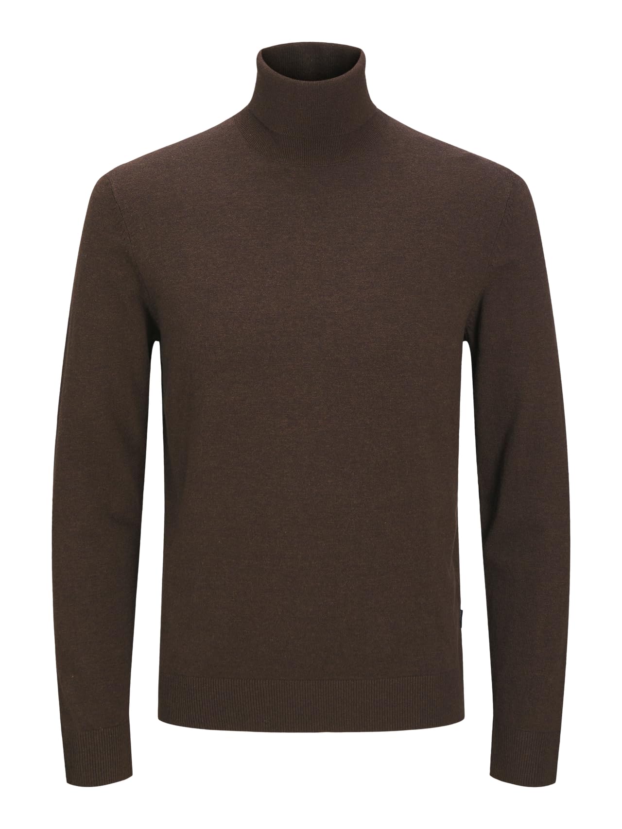 Jack & Jones Men's Marron Knitted Roll Neck Jumper Emil