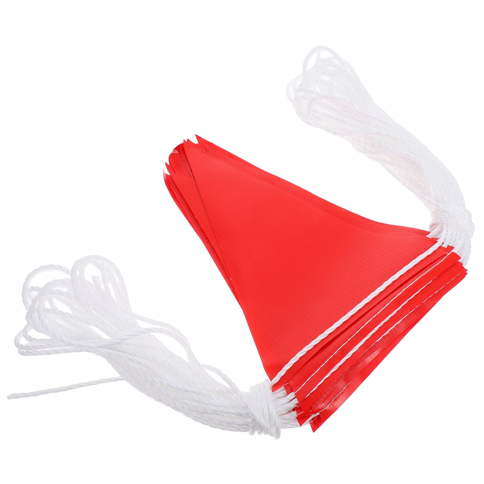 Ciieeo Banner Flags 30m Safety Flagging Waterproof Triangle Flags for Isolation Zones Traffic Safety