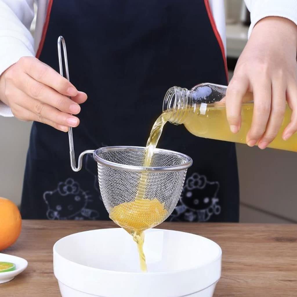 PRETYZOOM Pastazeef met handvat, mand voor het koken van noedels van metaal, inzetstuk voor pasta, zeefmand van roestvrij staal, cullender voor groenten voor spaghetti