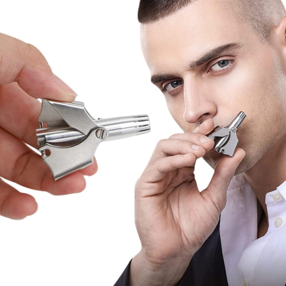 Preyansh Manual Nose Trimmer Nasal Hair Trimmer For Men Mini Portable Nose Hair Cutter Painless Waterproof Steel Nose Hair Remover For Women (1 Pc,Not Electric) (B0CTMC478B) Amazon Price History, Amazon Price Tracker