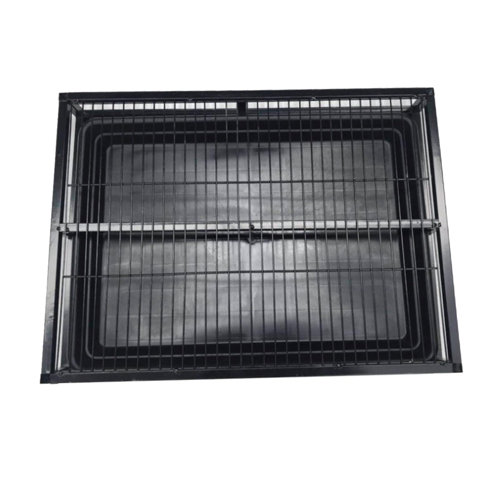 Metal Dog Toilet Training Tray, Indoor Puppy Training Toilet, Portable Pet Potty Pad Dog Litter Box, Loo Pets Litter Box, For Small Medium Dogs, Easy To Clean ( Color : Black , Size : 52*35*8cm )