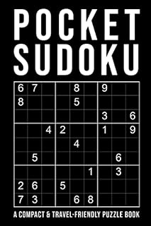 Pocket Sudoku - a compact & travel-friendly puzzle book: only 4 x 6 inches in size | 5 Difficulty Levels | easy - normal -...