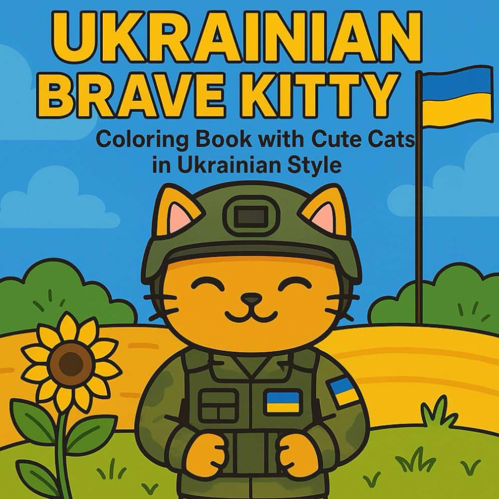 Ukrainian Brave Kitty Life - Coloring Book with Cute Cats in Ukrainian Style: Symbol of Courage, Hope, and Freedom | Adorable Cat Illustrations Inspired by Ukraine’s Spirit (Whiskers of Ukraine)