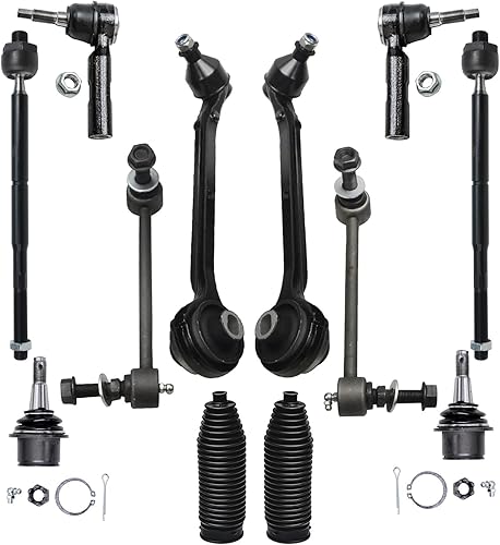 Miniatura 71 de Detroit Axle - Kit de suspensión delantera 2WD para Ford F-150 2004-2005, 2 brazos de control superiores, 2 rótulas inferiores, 2 barras