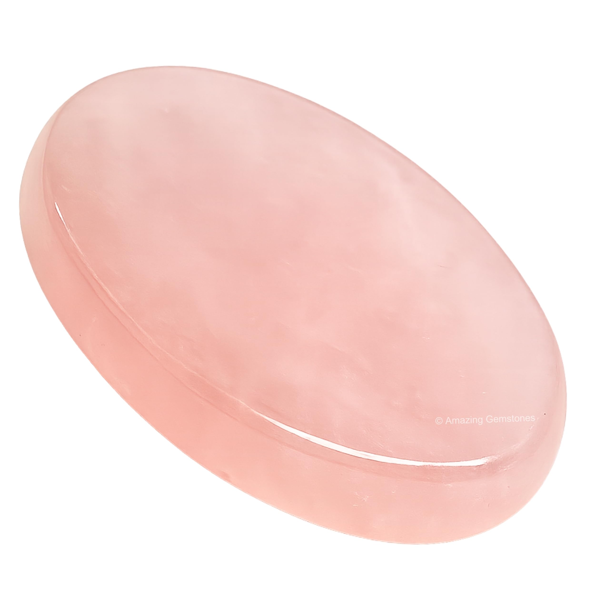 Rose Quartz Crystal Worry Stones for Anxiety, 1.5" Inches Healing Crystal