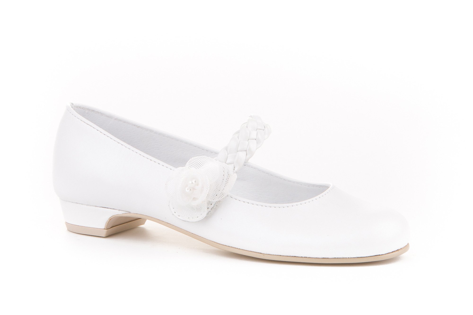 Zapatos de Ceremonia y Comunión de Piel para Niña