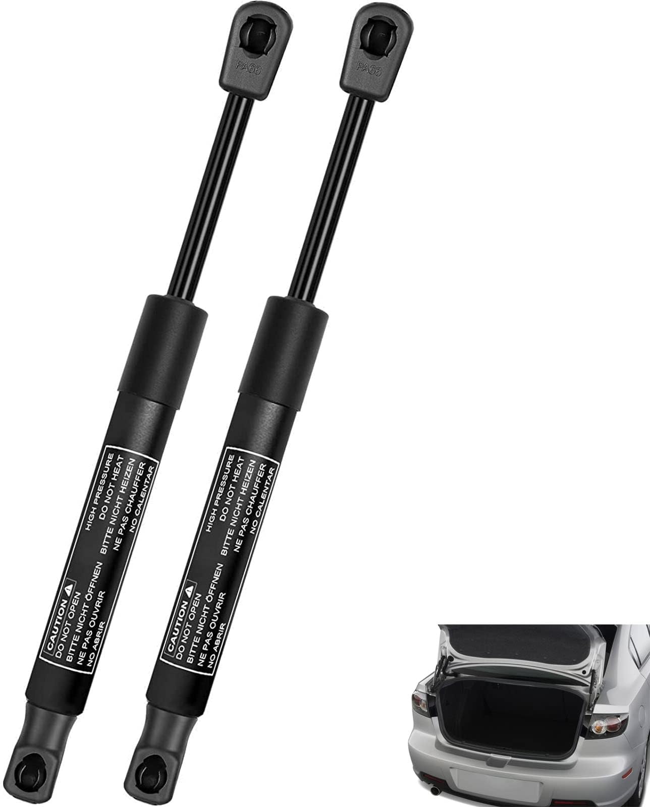 YHTAUTO Set of 2 Tailgate Trunk Liftgate Lift Support Struts Gas Shock Spring for Mazda 6 2003-2008 Sedan