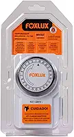 Controlador de Tempo Analógico Bivolt Foxlux para Automação Elétrica Iluminação