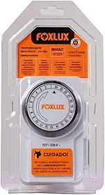 Controlador de Tempo Analógico Bivolt Foxlux para Automação Elétrica Iluminação