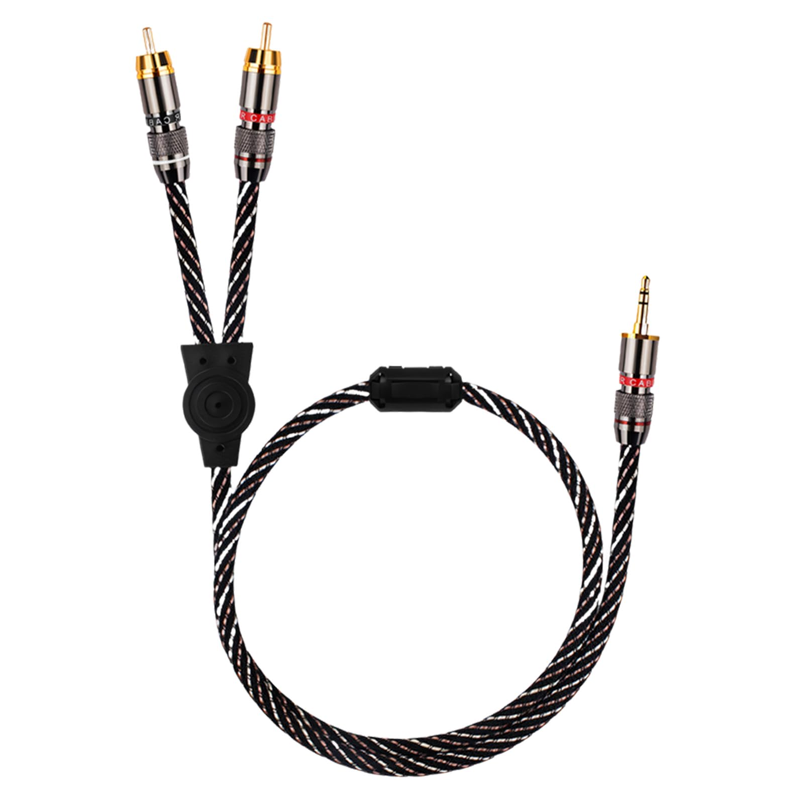 Cable de sonido blindado con conector de 3,5 mm contra interferencia 7