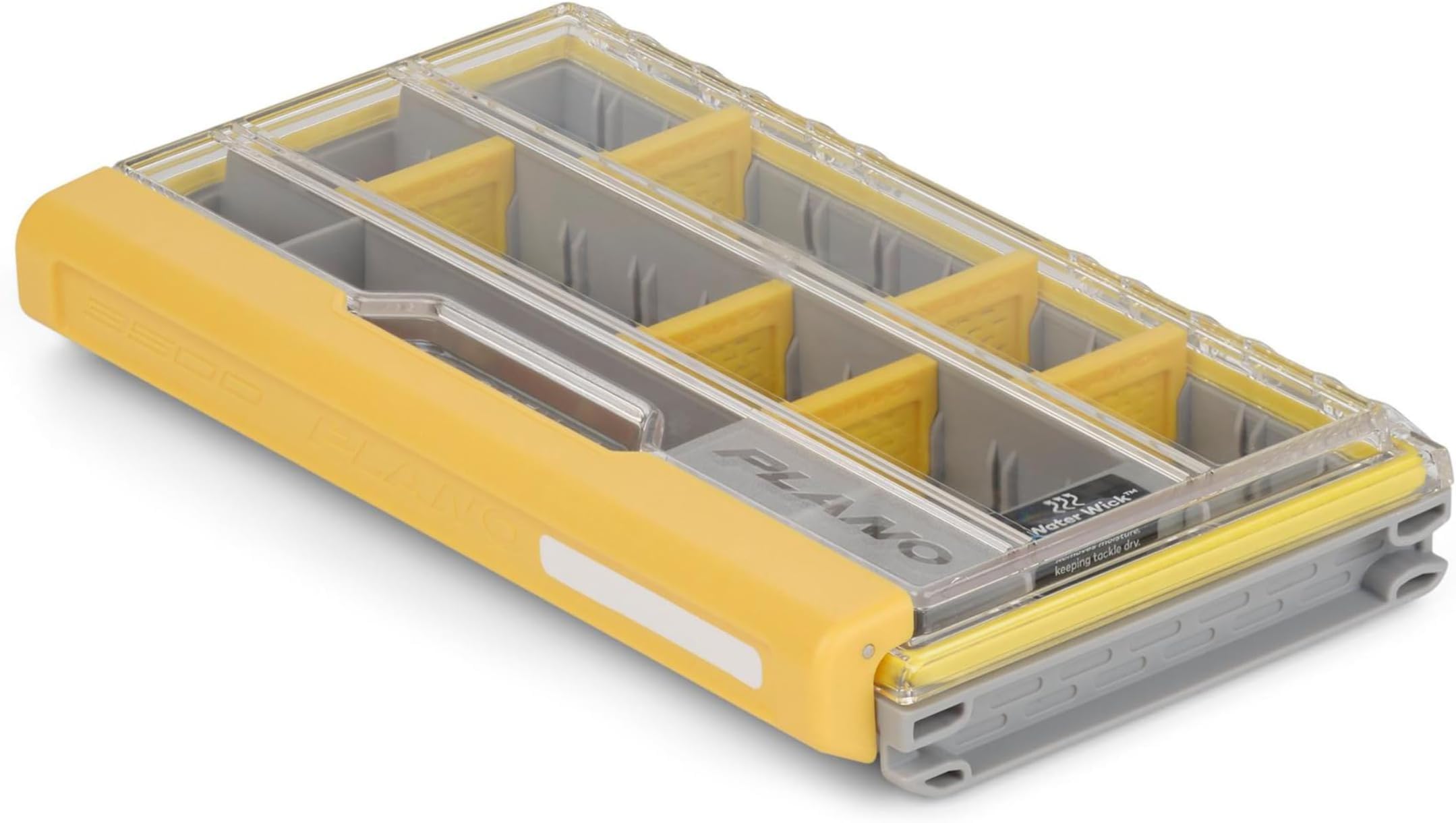 Plano EDGE 3500 Premium Tackle Storage with Rustrictor Rust-Resistant Technology, Gray and Yellow, Waterproof Terminal Tackle Box Organization, Small (Pack of 6)