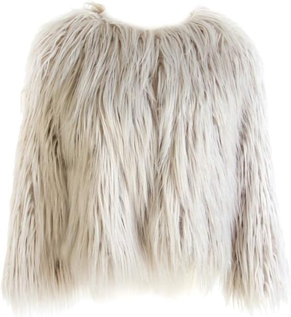 fluffy faux fur jacket