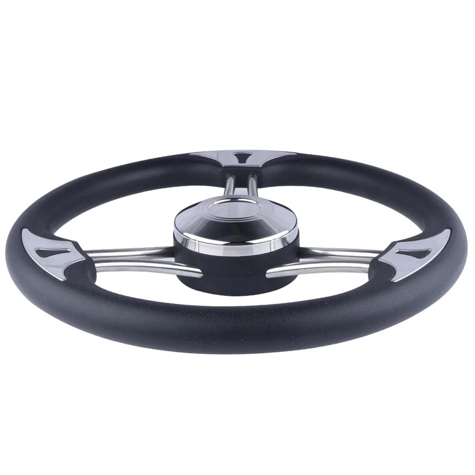 CHMIFTNX 3 Spoke Stainless Steel Boat Steering Wheel with Black Foam Boat Accessories