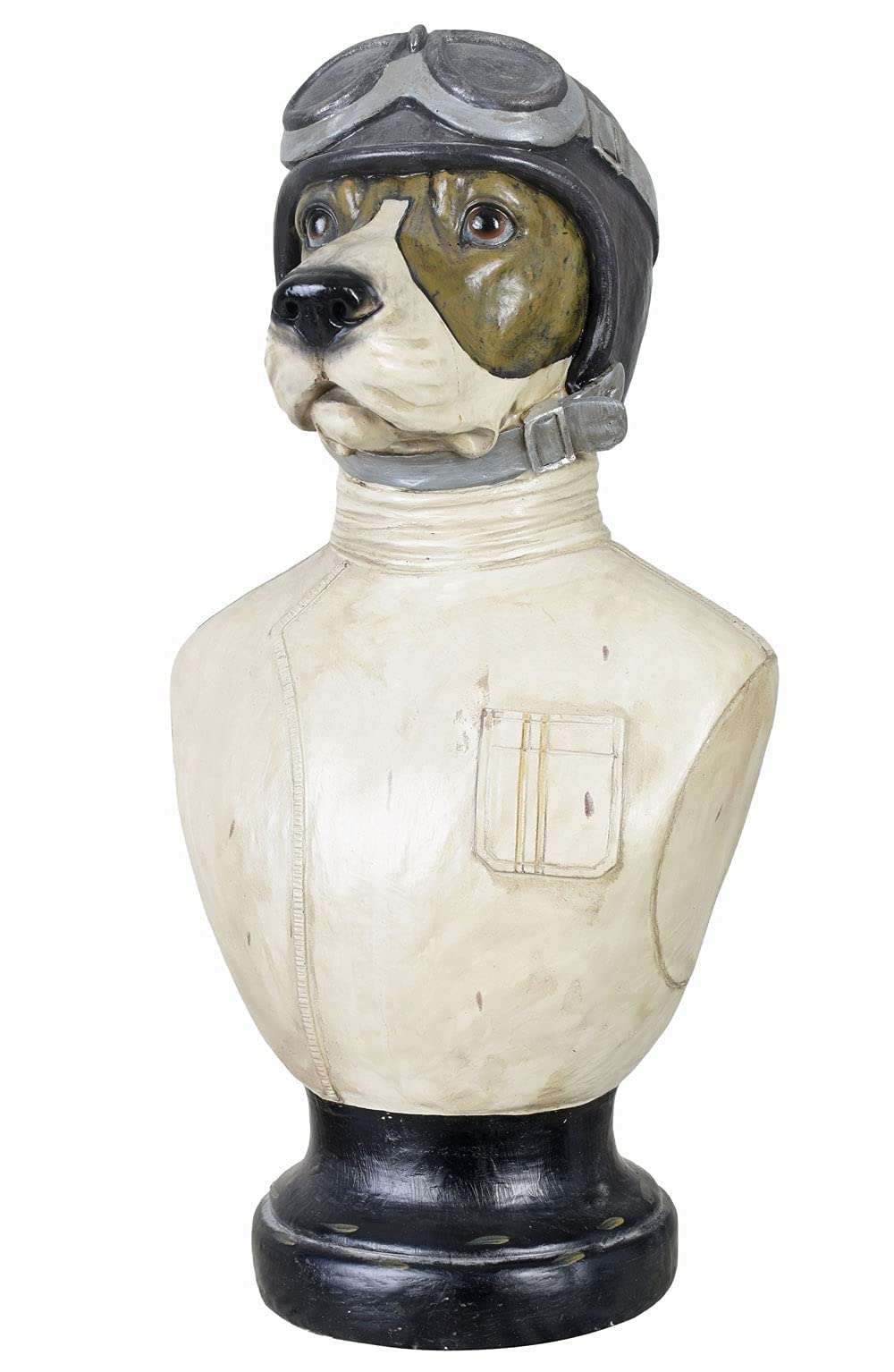 Buste d'animal Hundepilot Buste 50cm Chien Buste Figurine Décorative Antique lup038 Palazzo Exclusif