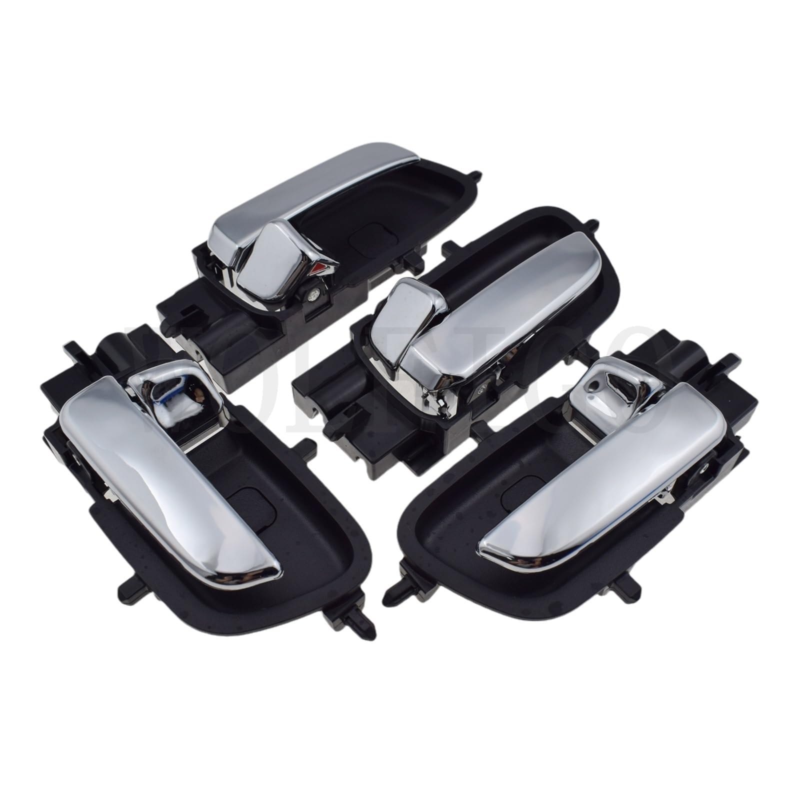 KEBJSBGTD Chrome Inside Interior Door Handle 4Pcs LH RH for Hy&undai I20 2008 2009 2010 2011 2012 2013 2014 2015 82610-1J000,82620-1J000 Cars Doors Handles