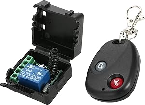 SIMBAE Interruptor de controle remoto Casa inteligente 433 Mhz DC 12 V 1CH Interruptor Remoto Sem Fio Relé Receptor Transmissor Módulo Interruptor de Controle Remoto Universal e Transmissor RF Control