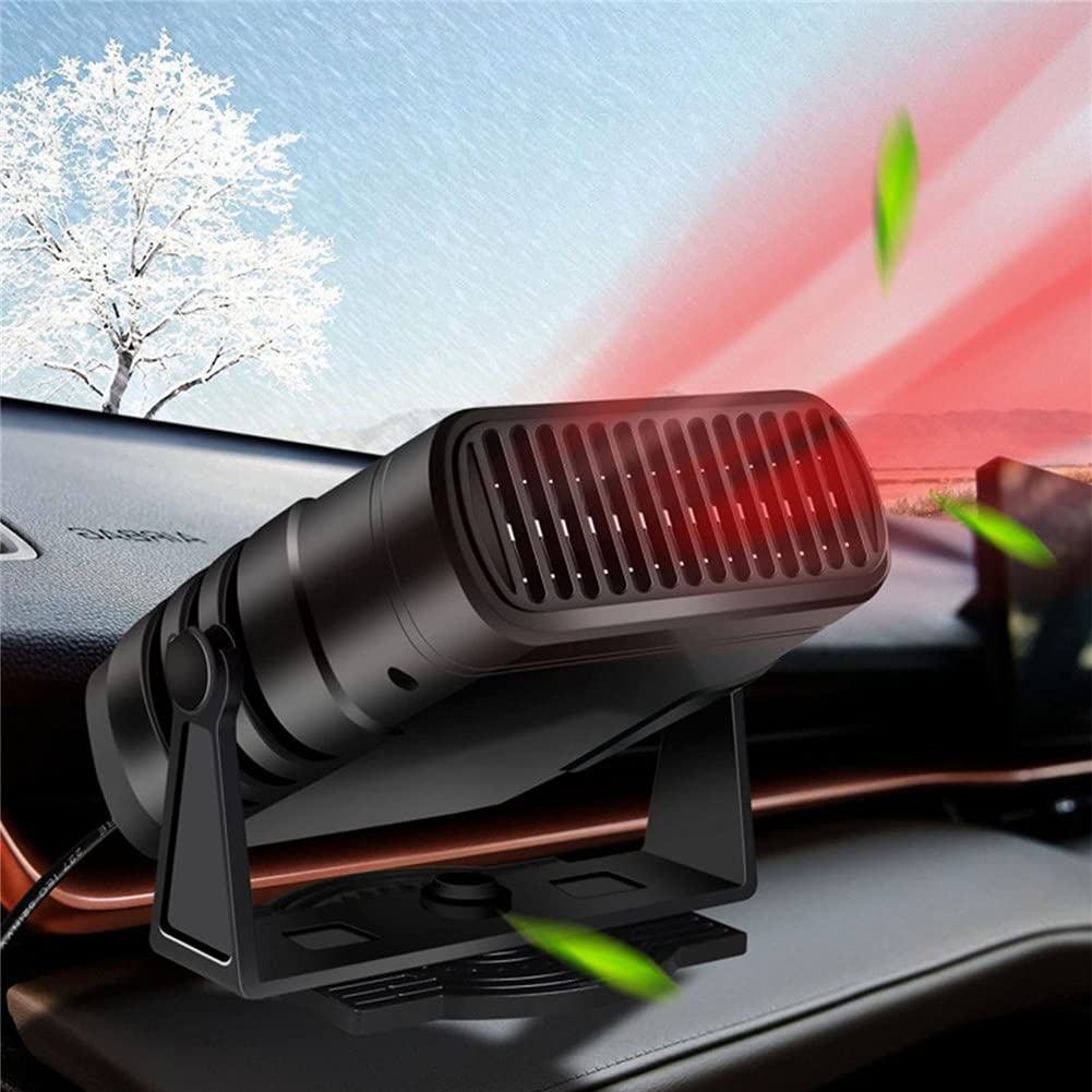 Riscaldatore per Auto, Sbrinatore per Parabrezza Automatico Da 120 W 200 W Sbrinatore Portatile per Auto Riscaldamento Automatico,Raffreddamento E Riscaldamento con Purificazione Dell'Aria 12 V / 24 V