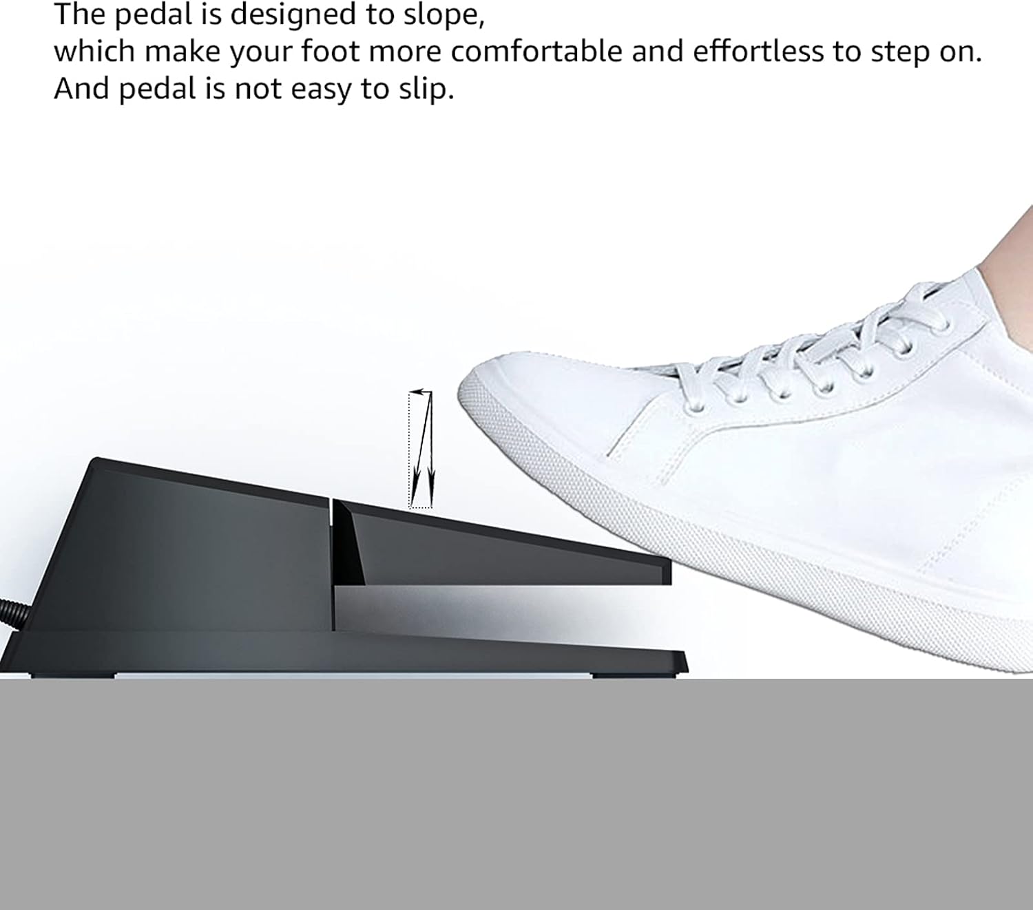 Sustain Pedal for Keyboard,Universal Sustain Pedal with Polarity Switch Compatible with Most Digital Pianos, Yamaha, Casio and MIDI Keyboards(Black)