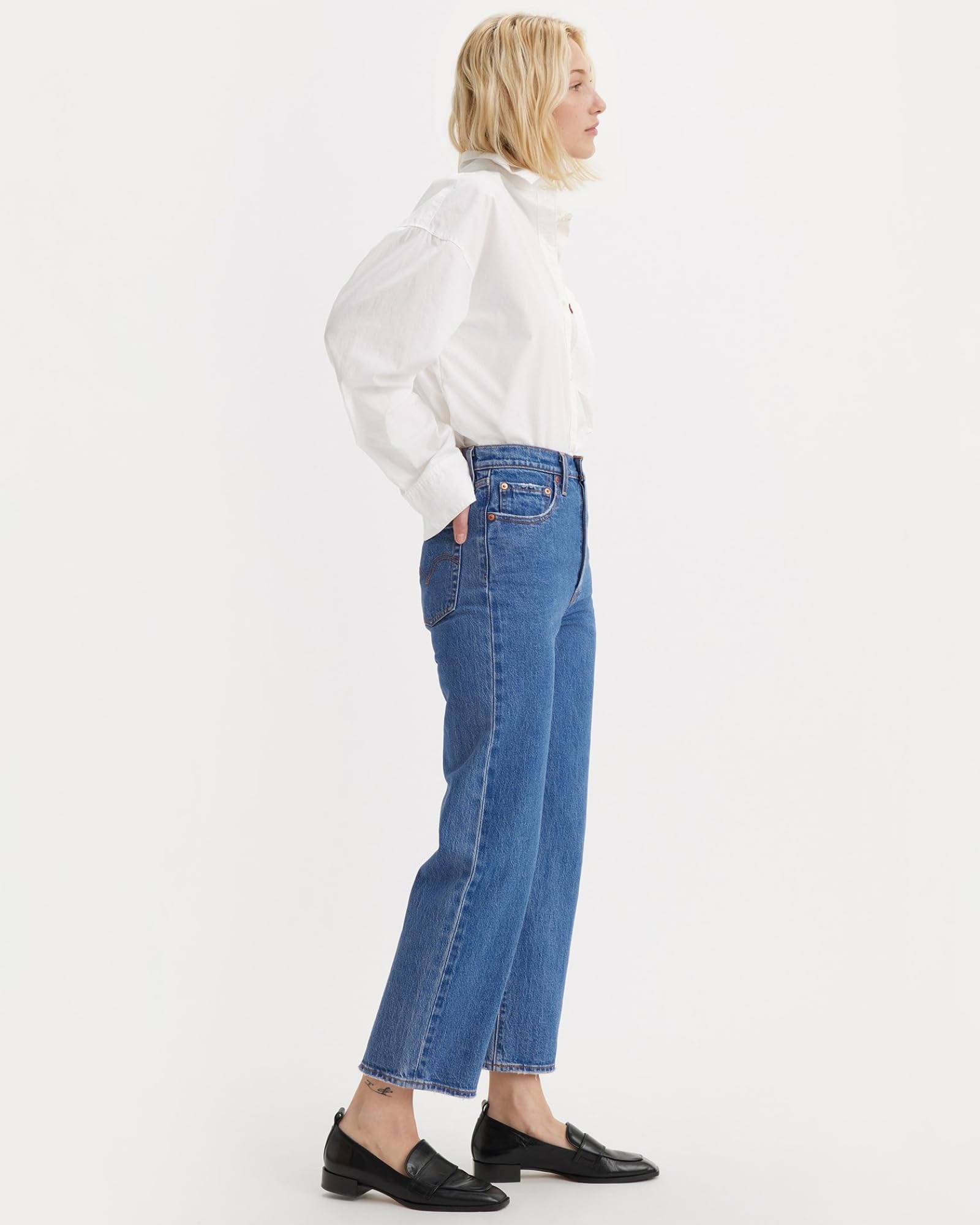 Levi's Damen Ribcage Straight Ankle Light Indigo-Worn IN – Bild 2