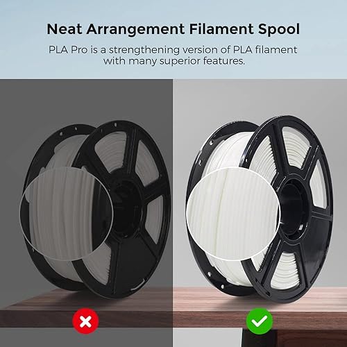Miniatura 4 de FLASHFORGE Filamento de impresora 3D, filamento PLA PRO de 0.069 pulgadas, carrete de 2.2 libras, precisión dimensional +- 0.001 in para impresoras