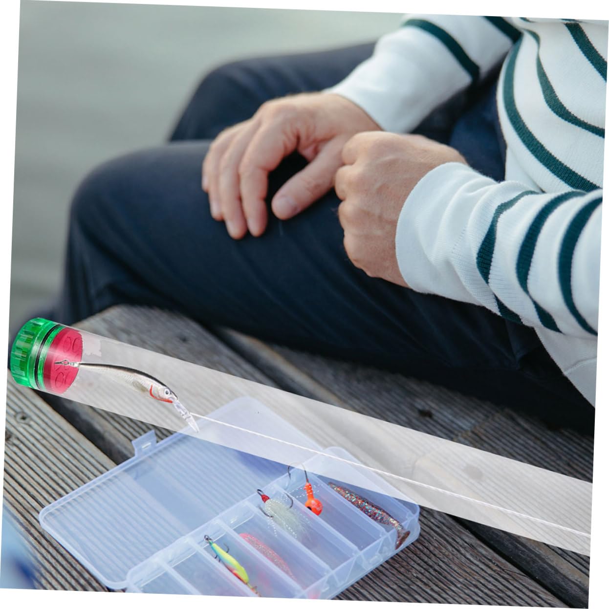 BIUDECO Transparent Fishing Float Tubes with Built-in Sponge Lightweight Portable Float Storage Tubes Fishing Bobber Organizer for River Accessories - Image 3