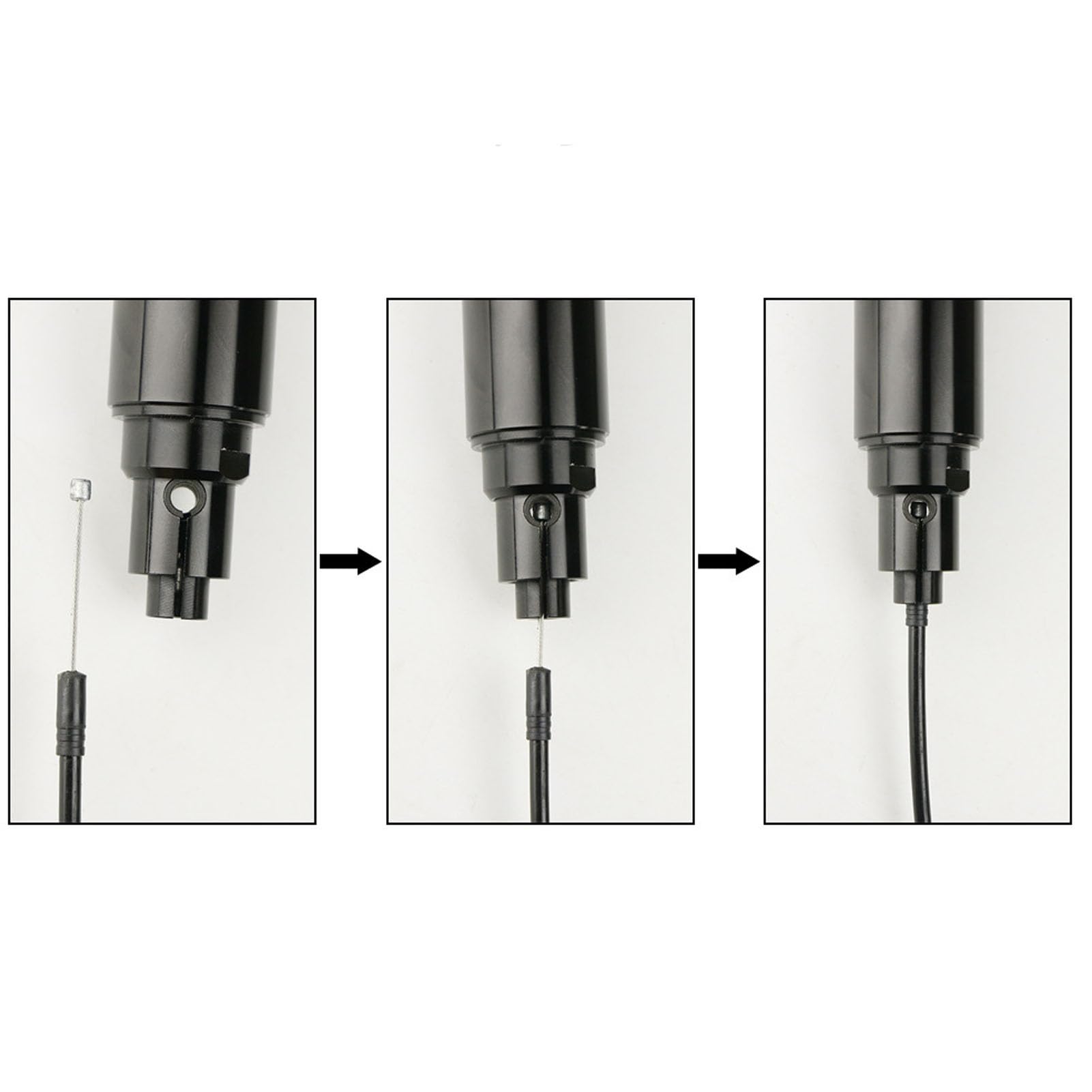 Sztyca Rowerowa 31.6mm, Skok 100mm, z Prowadzeniem Wewnętrznym,