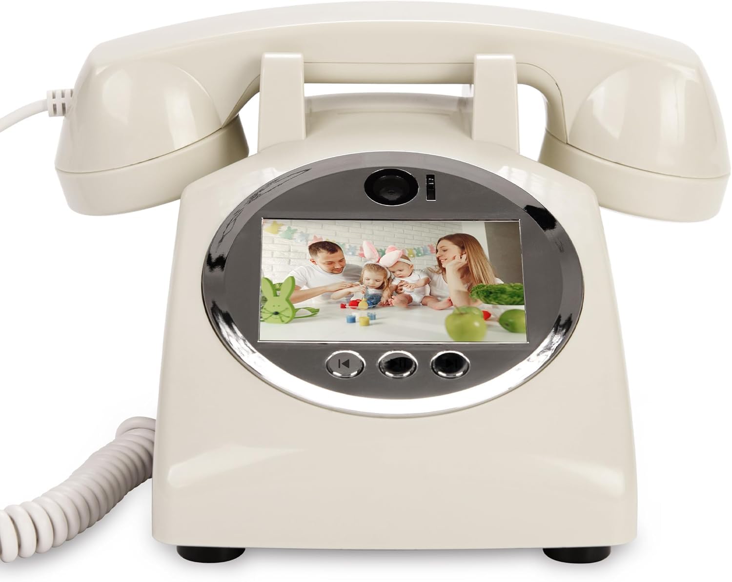 Libro de visitas de audio y video para boda, teléfono de video HD 1080p, reserva tus ocasiones especiales, ideal para bodas, despedidas de soltera, cumpleaños, graduaciones, baby shower (02)