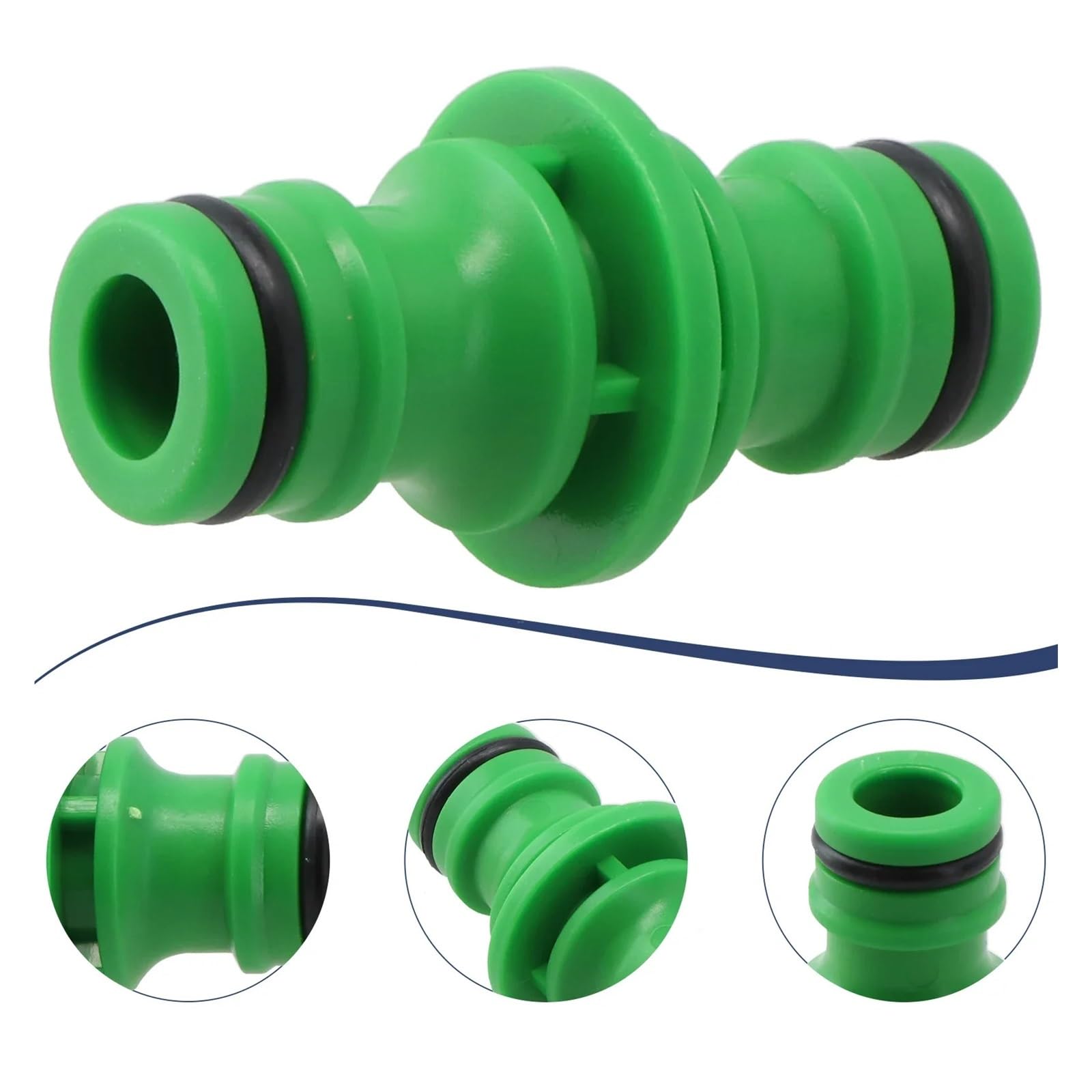 Giunto for Connettore Tubo da Giardino 1/2" | Giunto maschio for tubo dell'acqua da giardino a 2 vie da 1/2 "(Green)