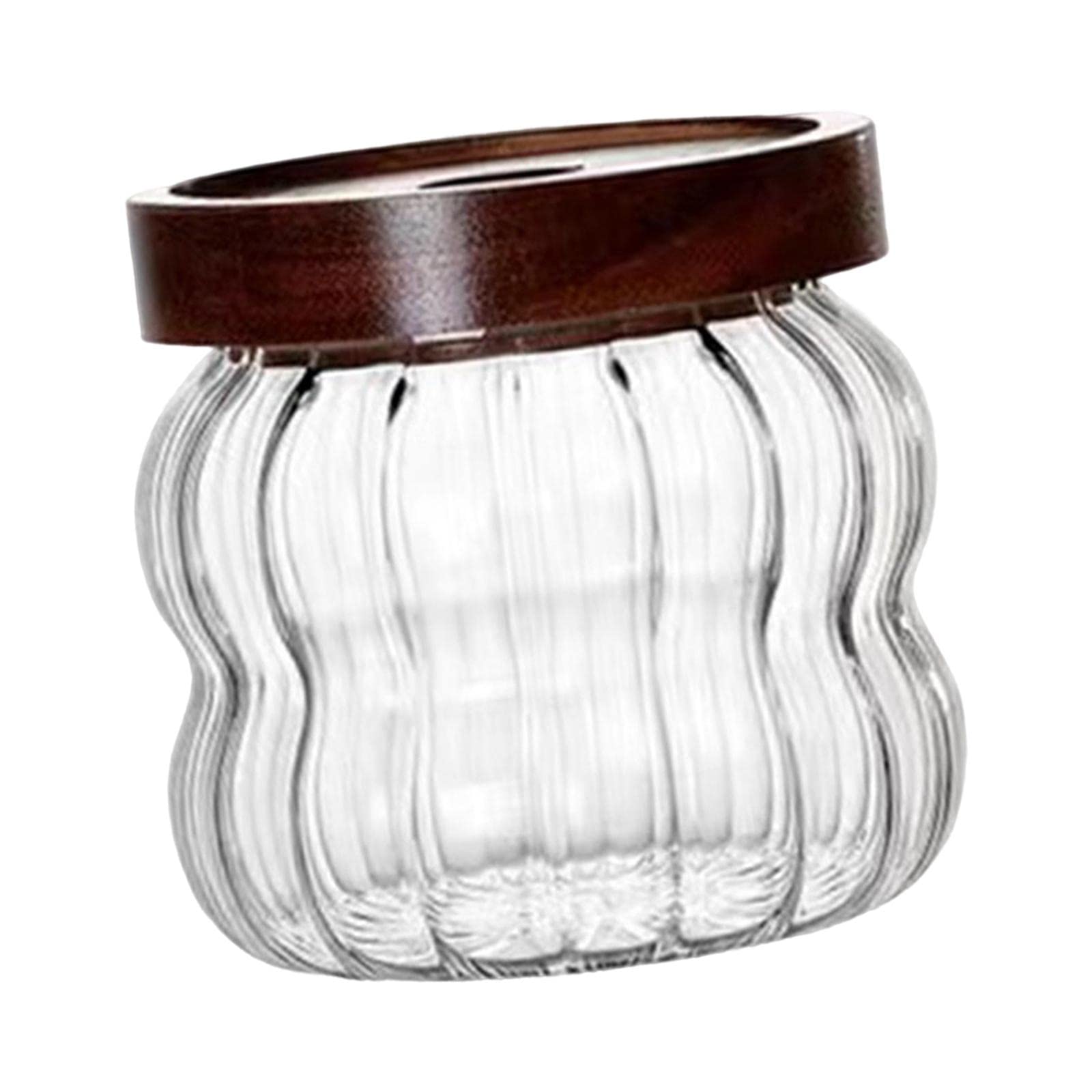 Storage Jar with Airtight Lid Transparent Food Storage Canisters for Kitchen 340ML Vertical-picture-32