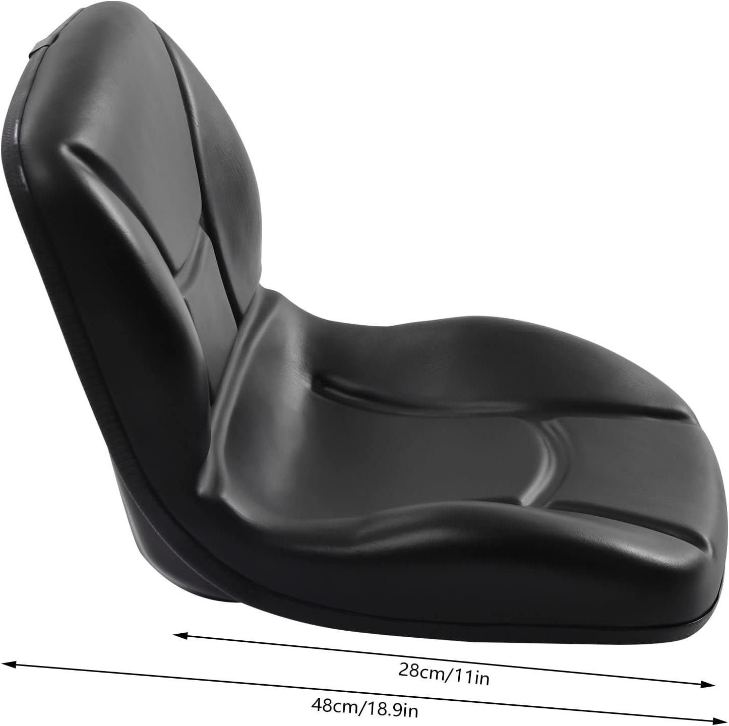 Universal Forklift Seat, Craftsman Lawn Mower Seat, Compact Tractor and Heavy-Duty Vehicle Seat with High Back, Compatible with Tractor and Forklift, Driver Side