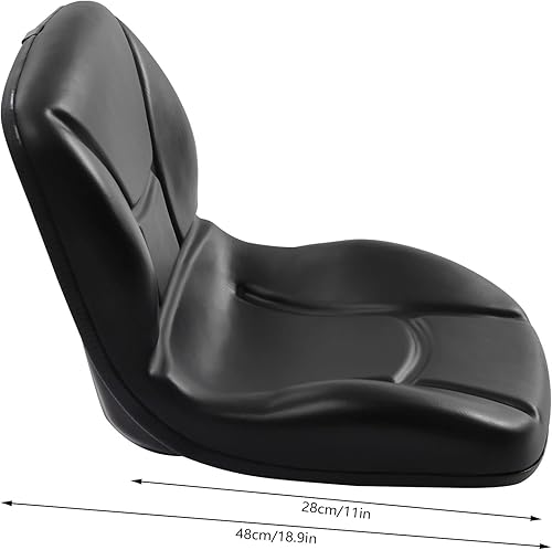 Miniatura 3 de Asiento universal de repuesto para carretilla elevadora, asiento trasero de tractor con orificios preperforados para carretilla elevadora tractor
