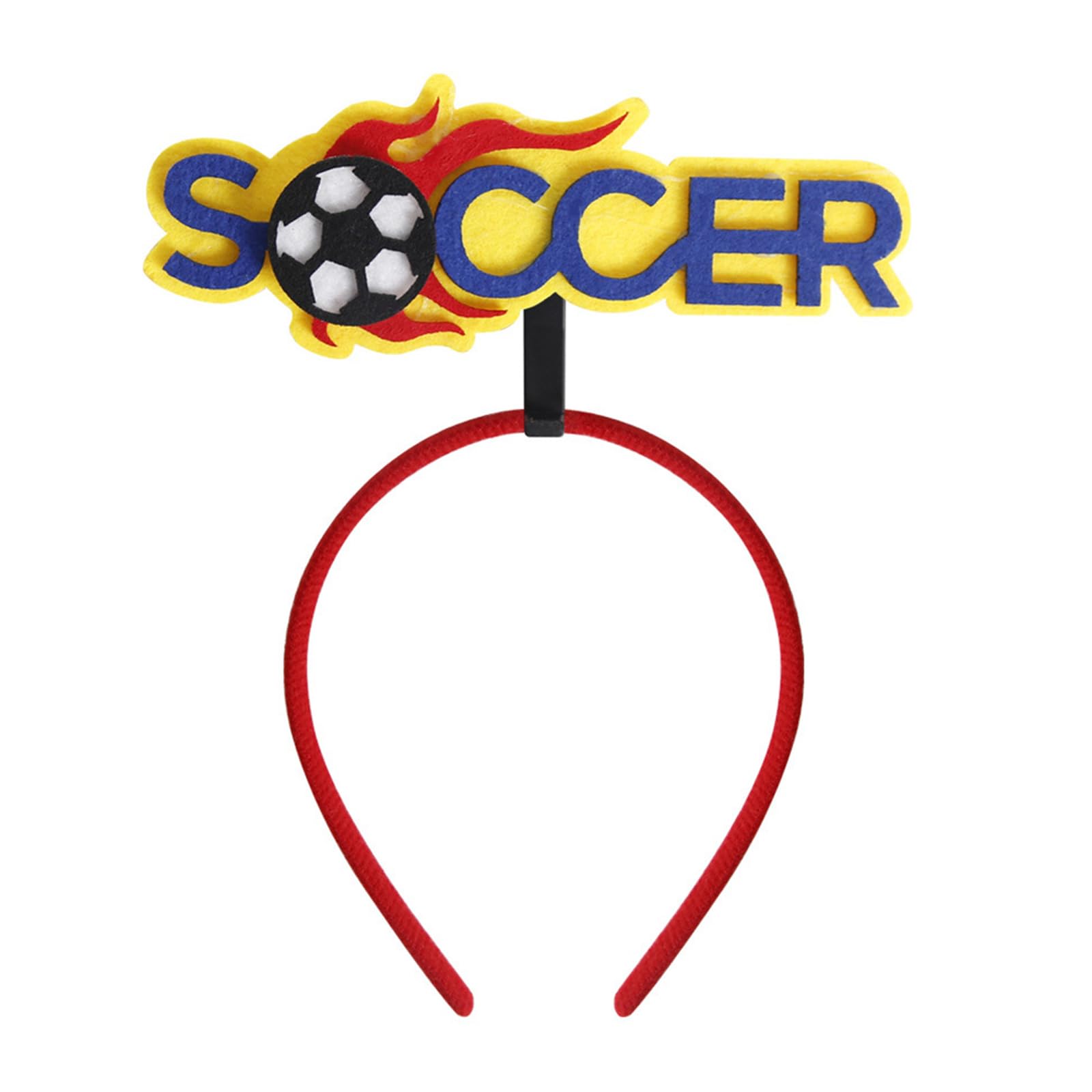 Buxuaaaa Boy Kids Happy Birthday Party Decoration Sports Headband Basketball Felt Headband Football Soccer Letter Hairband Football Headbands for Kids Letters Felt Headbands for Hair Bands Boys
