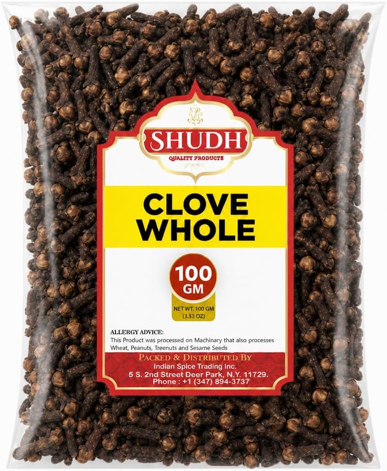 Indian Spice Cloves Whole (Laung) 3.4 oz (100g) , Tea, Pomander Balls and Potpourri, Hand Selected | Indian Origin,3.5 Ounces