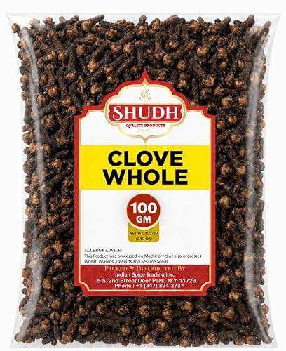 Clove Whole (Laung) 100GM | 3.5 oz Tea, Pomander Balls and Potpourri, Hand Selected | Indian Origin