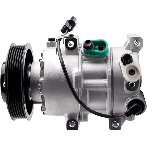 AC Compressor Compatible with Rio Accent 2012 2013 2014 2015 2016 2017 L4 1.6L Replace 977011R100,977011W600 Pre-filled with Compressor Oil
