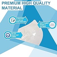Vista 3 de Premium Water Resistant Filter Face Mask - Washable Fabric Face Masks, Reusable Protective Facemask, Soft Earloop, Breathable Mouth and Facial Dust