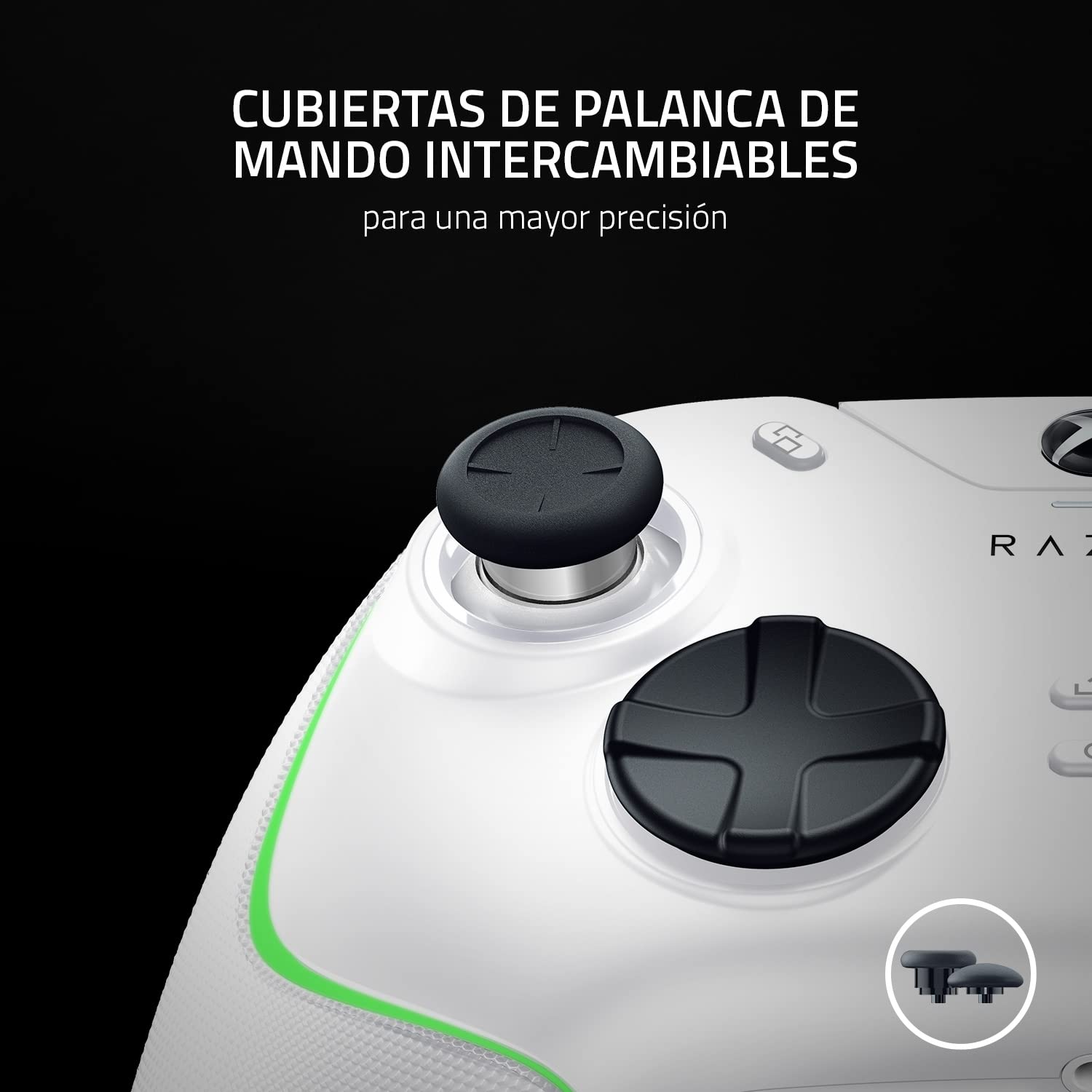 Razer Wolverine V2 Chroma - Mando Xbox Series X|S Totalmente Personalizable con iluminación RGB (6 Botones multifunción, Tapones de Stick Intercambiables, Modo Hair Trigger) Mercury